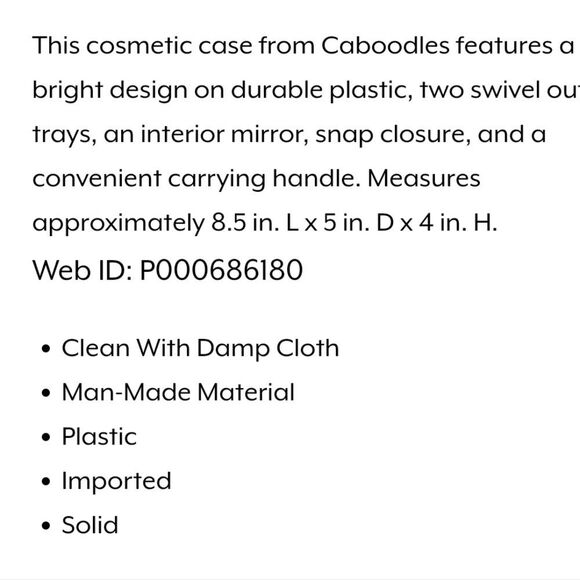 Caboodles Pretty In Petite Makeup Organizer- Mint Over Burgandy - Picture 4 of 7